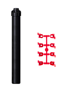 Záhradný zavlažovač - Hunter Emergency Sprinkler PGJ12 40-360 4,6-11,3 m