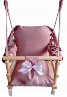 Záhradná hojdačka - Swing 3in1 Children Ružový ružový dom záhradná izba Velor sedadlo darček
