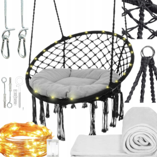 Závesné hojdacie kreslo - Swing Stork zavesiť hniezdo záhradné set Koc