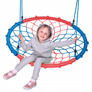 Záhradná hojdačka - Swing Storky hniezdo pletené laná 100 cm