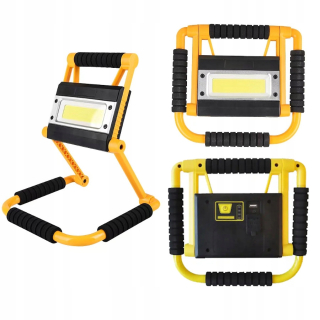 Záhradné halogény - Halogénová LED nabíjateľná konštrukcia Floodlight Prenosná POWER BANK 1500lm