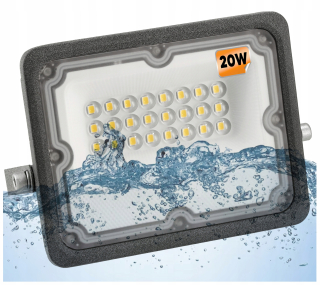 Záhradné halogény - LED halogénové svetlomere 20W nepremokavé externé externé prémie IP65