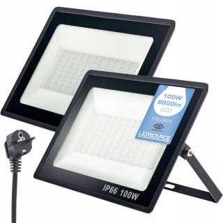 Záhradné halogény - Halogénové LED svetlomet 2x 100 W 9000lm doplnok