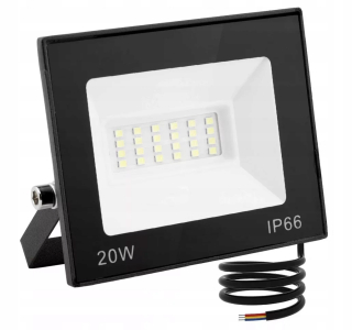 Záhradné halogény - Halogénová lampa oneskorenie LED bial Cold 20W IP66