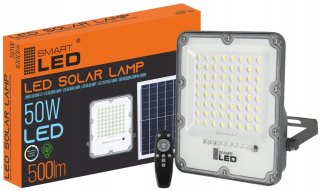 Záhradné halogény - Solárny halogén LED Raplator so senzorom 50 W