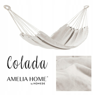 Záhradná hojdacia sieť hamak - Colada Hammock Béžová farba vo vnútri 240x80 Amela