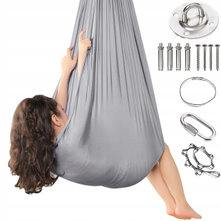 Záhradná hračka - Hojdačka - akrobatický šál pre deti, 1,5*2,8 m Sensory Swing Hammock