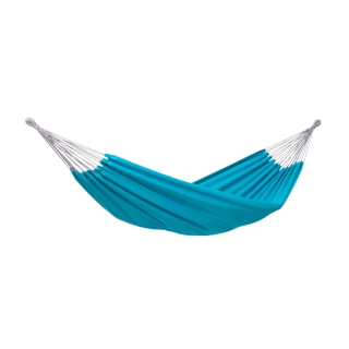 Záhradná hojdacia sieť hamak - Florida Aqua 210x120CM #T1 Dvojitá hojdačka