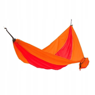 Záhradná hojdacia sieť hamak - Hammock King Camp Orange a Red
