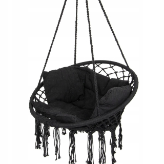 Závesné hojdacie kreslo - Hammock Openwork visiace kreslo 80x60 cm luxus s vankúšom