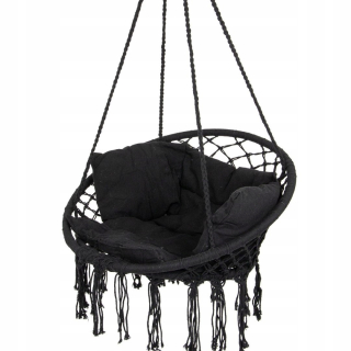 Závesné hojdacie kreslo - Hammock Openwork visiace kreslo 80x60cm luxus s vankúšom