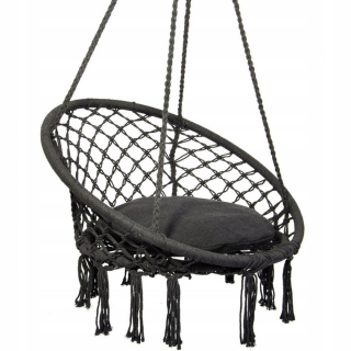 Závesné hojdacie kreslo - Hammock Openwork visiace kreslo 80x60cm so šiestkovým vankúšom