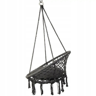 Záhradná hojdacia sieť hamak - Hammock Openwork visiace kreslo 80x60cm s vankúšom
