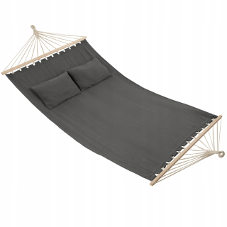 Hamak do záhrady - Hojdacia sieť bez odtieňov tektake šedej 240 kg 230 x 145