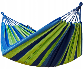 Záhradná hojdacia sieť hamak - Dvojitá hojdačka 220x160cm xxl+ taška+ 2 odkazy