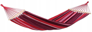 Záhradná hojdacia sieť hamak - Dvojitá hojdačka Samba Fuego 210x140 cm #T1