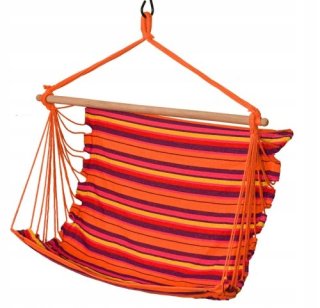Závesné hojdacie kreslo - Brazílske kreslo 100x100 cm oranžová