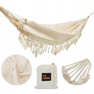 Záhradná hojdacia sieť hamak - Záhradná hojdacia hojdačka Boho Majestic Sport 250 kg 200x150 cm