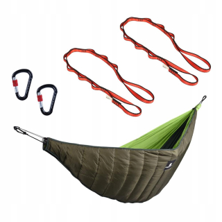 Záhradná hojdacia sieť hamak - Underquilt Hammock Werr DeCet a 2 čierne pramene