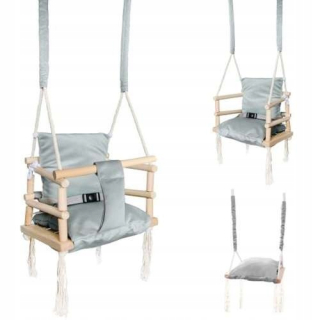 Záhradná hojdačka - 3in1 Gray Swing New H18026