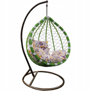 Závesné hojdacie kreslo - Swing Cocoon Bujany Cocoon Bialy / Green