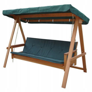 Záhradná hojdačka - Kaja Garden Swing pre 3 osoby a vankúše