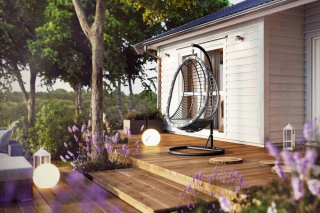 Záhradná hojdačka - Záhrada Swing Bella Royal Grey Technorattan