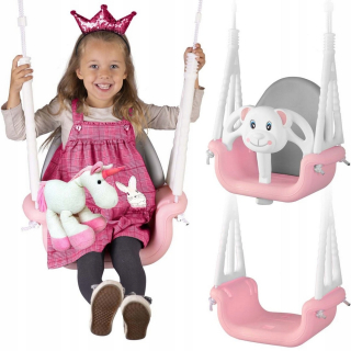 Záhradná hojdačka - Bubłkowa Swing 3in1 Ricokids Pink Ricokids