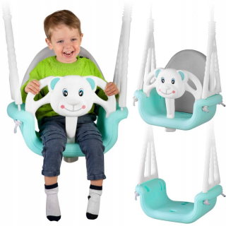 Záhradná hojdačka - BubłKów 3in1 ricokids tyrkysové výkyvy ricokidov
