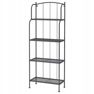 Záhradná skriňa, regál - IKEA LACKO záhradná polica šedá 61x160 cm