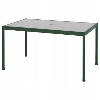 Záhradný stôl, stolík - Tmavo zelená záhradná tabuľka Ikea Segeron 91x147 cm