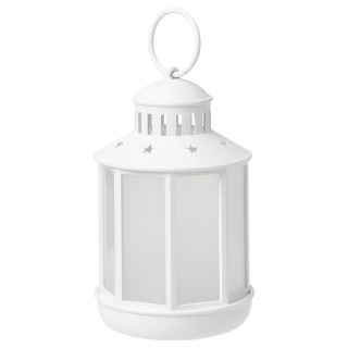 Ikea Strala viedla lucernu pre biele batérie 13 cm