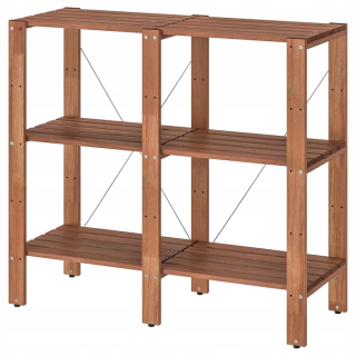 Ikea Tordh Garden Bookcase Brown 140x35x90 cm