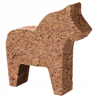 Ikea vinterfft dekorácie Konik s dalarnou 14cm korok