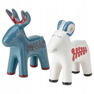 Ikea vinterfft dekorácie reindeer goat keramika 12cm
