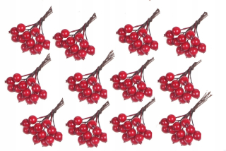 Jarzębina 144 PCS umelé kužele vianočné kužele