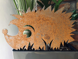 Hedgehog Hedgehog Garden Decotion Corten Rust Industrial