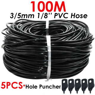 Zavlažovanie záhrady - KESLA 30M 3/5MM 1/8'' Záhradná hadica Drip Shot