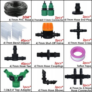 Zavlažovanie záhrady - KESLA 5-50M 1/4 '' Microkople MicroPople Construction System