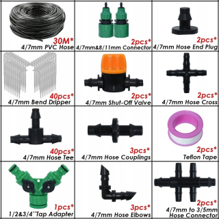 Zavlažovanie záhrady - Kesla 5-50M záhrada 1/4 '' Automatická hadica pre