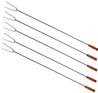 Grilovacie špajdle, ihly - Bonfire Stick vážne vidlica dlhá 100 cm 5 ks