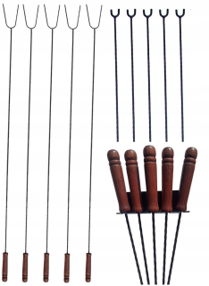 Grilovacie špajdle, ihly - Sticks 140Z Fork Fork Bonfire Grill Set 5SZ