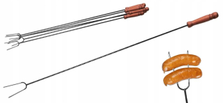 Grilovacie špajdle, ihly - Tyčinky, Fire Forks 94 cm 12 ks nerezové konce