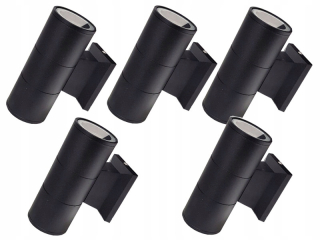 Záhradná lampa - Nástenná lampa pre fasádu LED osvetlenie set 5x