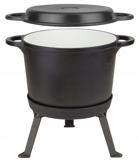 Kotlík na guláš - Cash Pot, liatina pate 12l 3in1