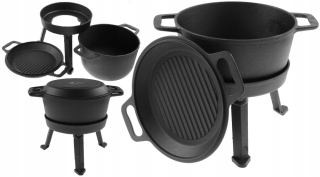 Kotlík na guľáš - Poľovnícky kotol 5 -litra hrnčiarskeho grilu