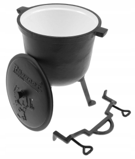 Kotlík na guľáš - LIATINOVÝ POĽOVNÍCKY KAULDEL 5L.