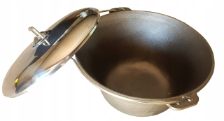 Kotlík na guláš - Maďarský kotol pokrýva 7 l železo zavesenie