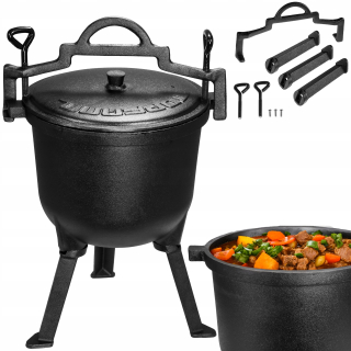 Kotlík na guľáš - Cault Cauldron 10L maďarský lovecký hrniec pre ťažký oheň