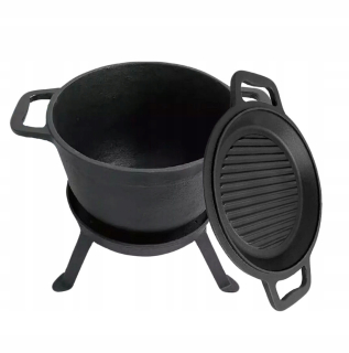 Kotlík na guláš - Plynový gril El Fueton 17 kw 6+1 čierny kruh